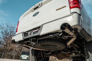 Ford F-150 Performance Exhaust - Rear - CORSA Performance - Cat-Back Sport Dual Rear Exit - Black PVD - `22-`25
